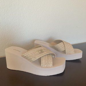 Guess Danvi Braided Wedge Sandals